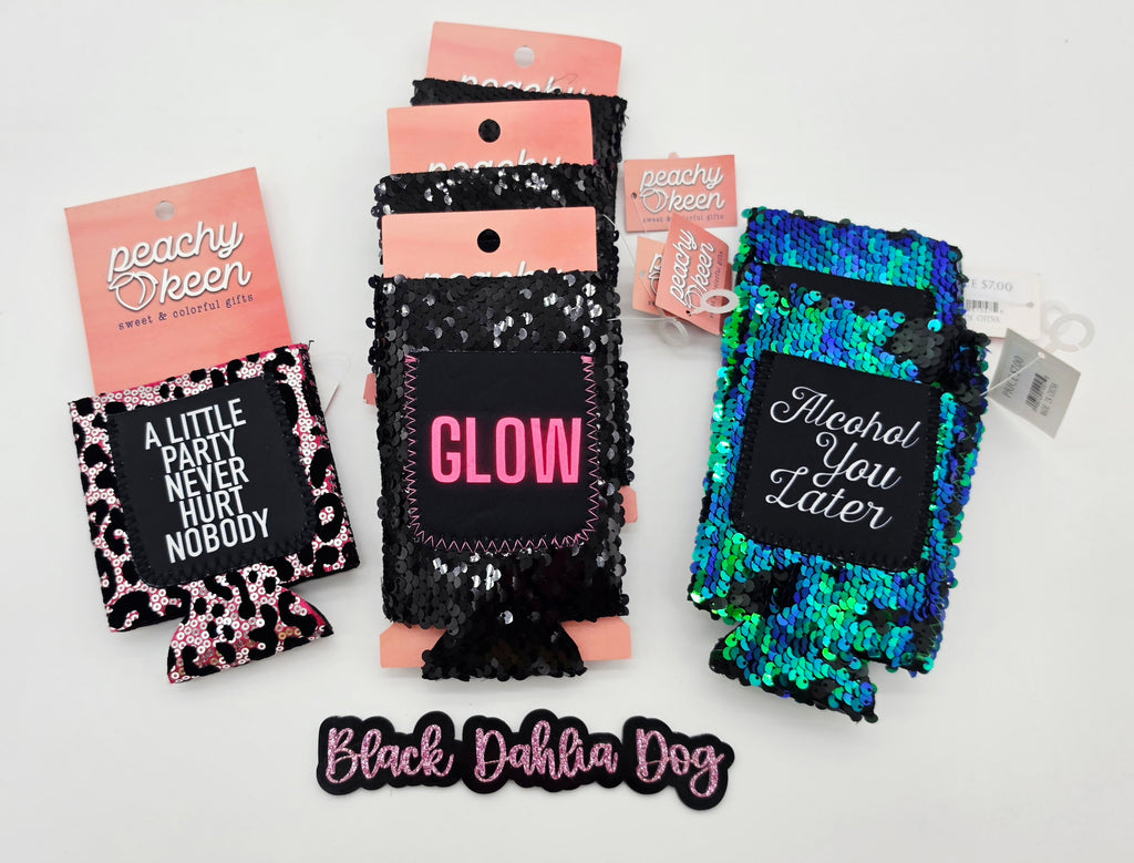 Sequin Slim & Regular Can Coolers
