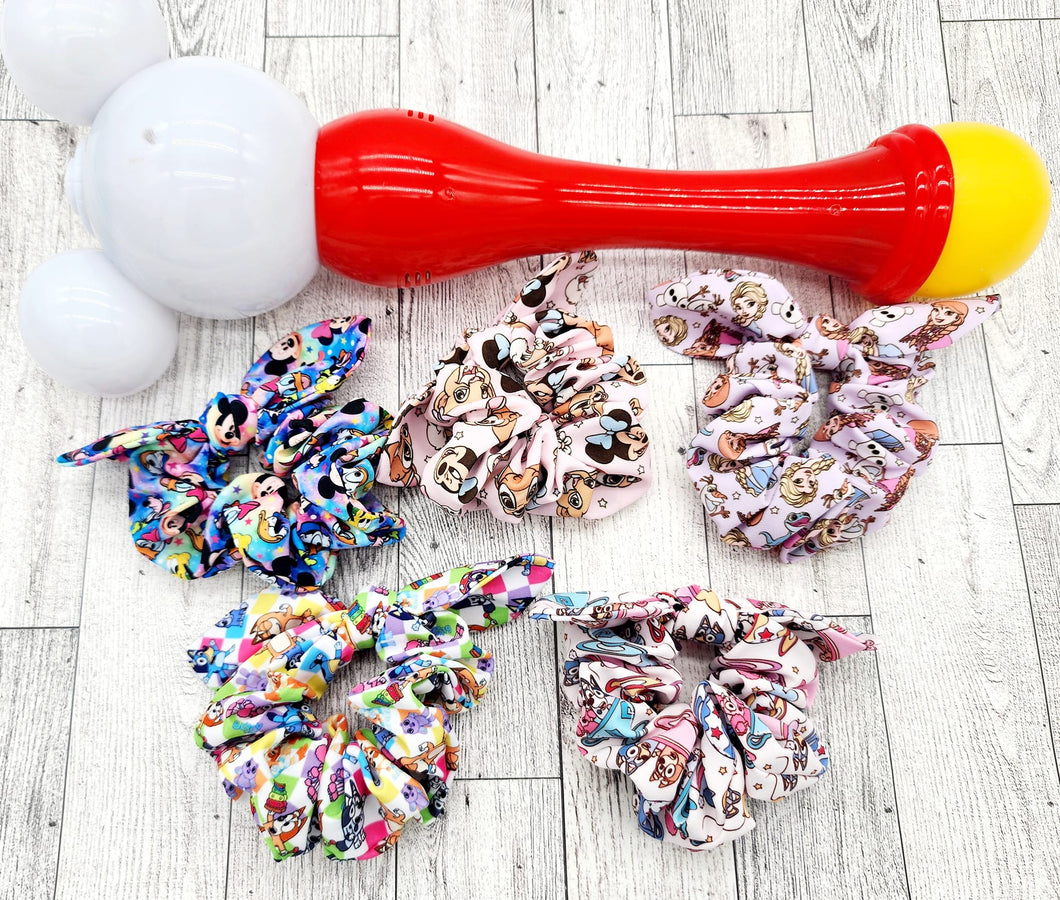Character Fabric Scrunchies