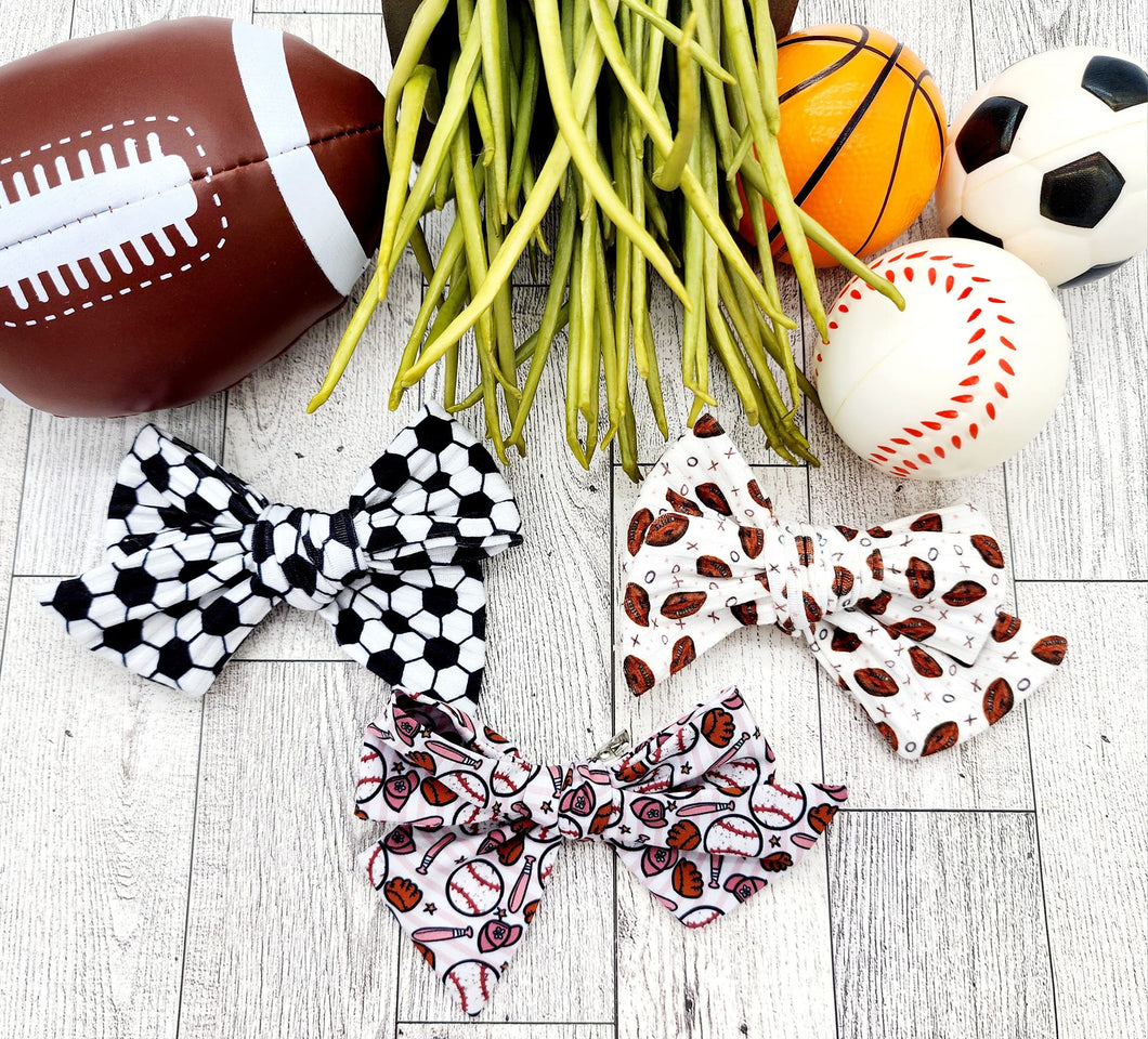 Sports Small Fabric Bows