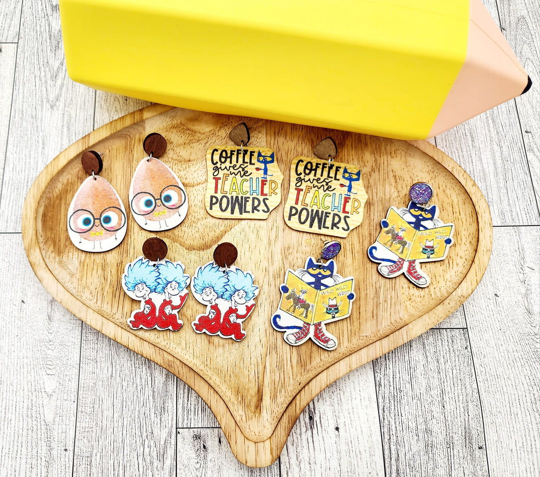 Back to School Earring Posts