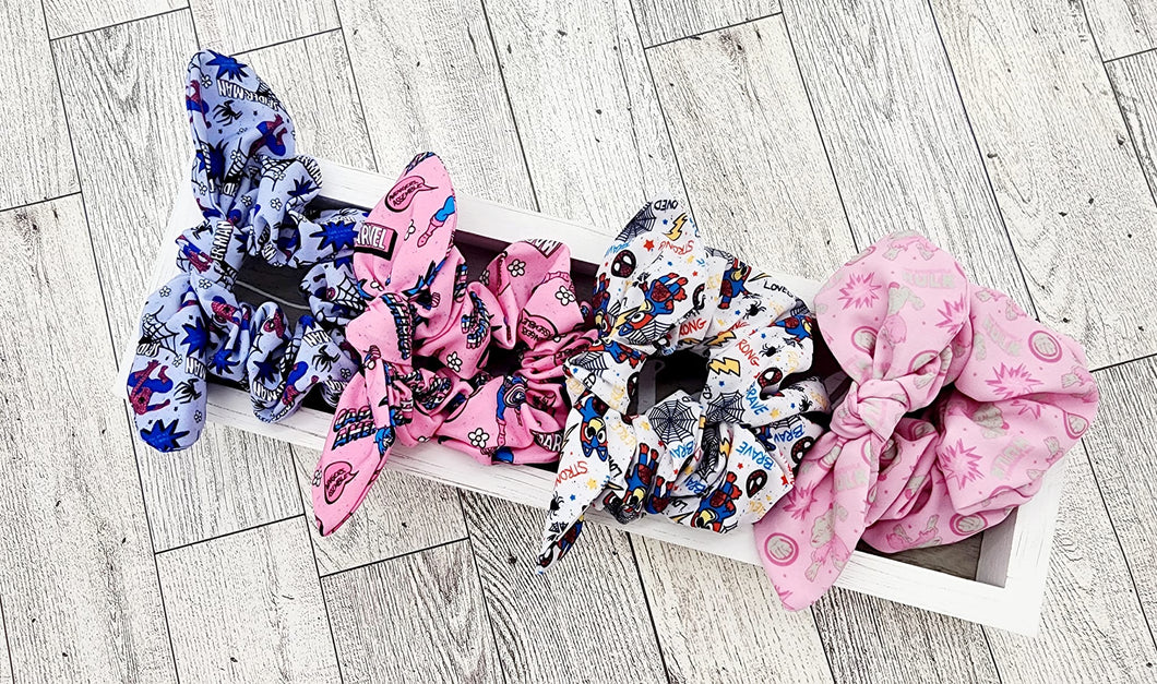 Character Fabric Scrunchies