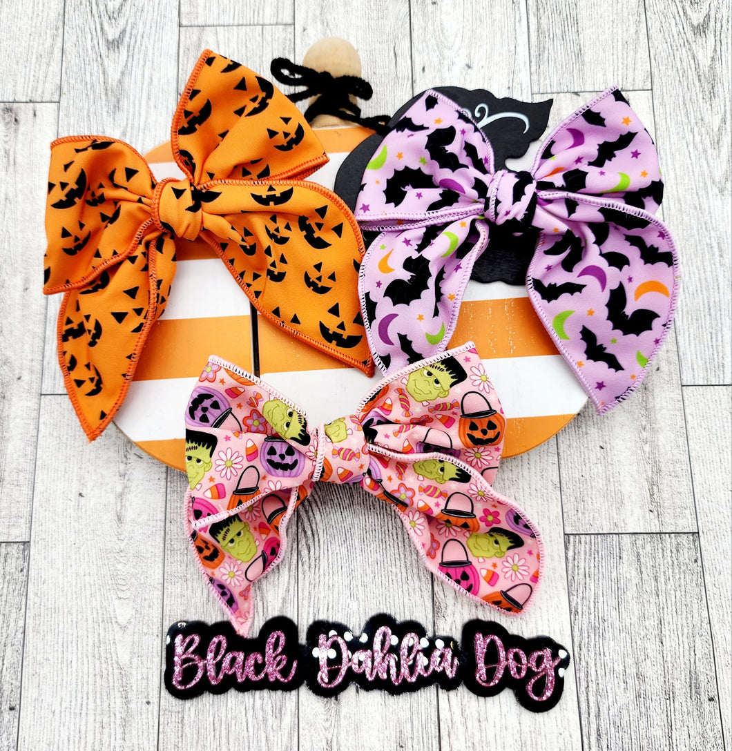 ***LIGHT UP***Halloween Fabric Bows