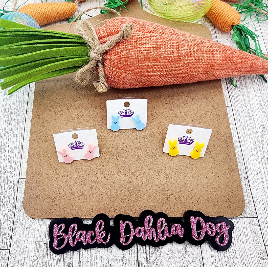 Small Peep Earring Posts