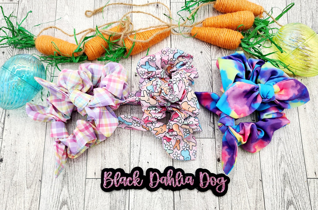 Easter Fabric Scrunchies