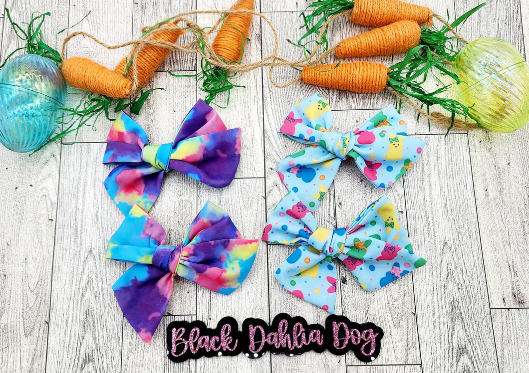 Set of 2 Easter Fabric Bows