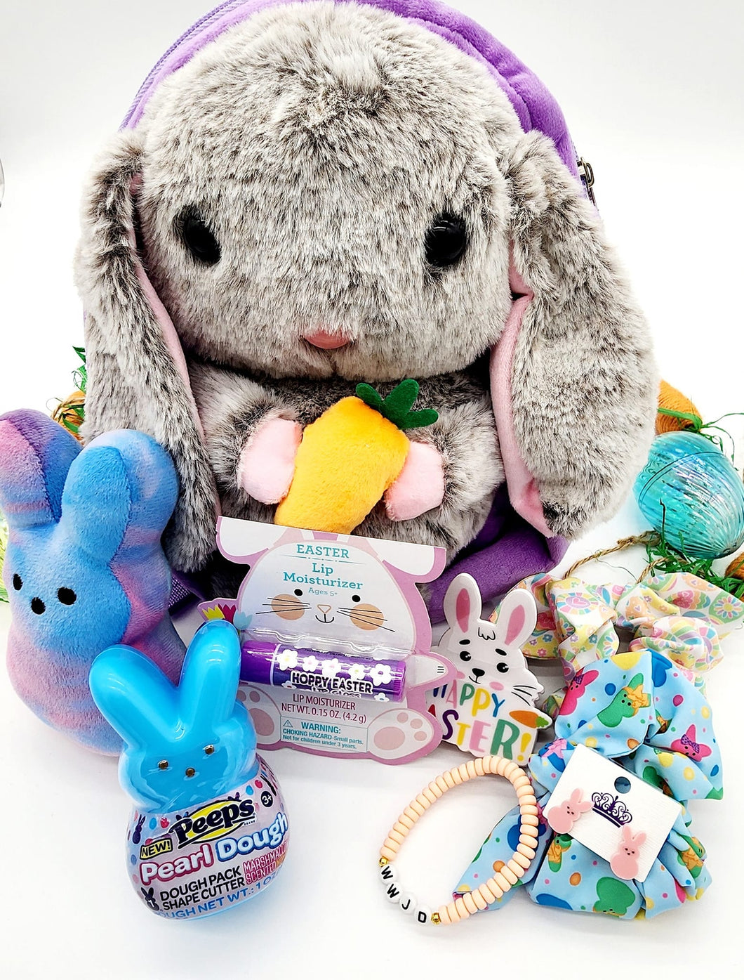 Lavender Bunny Backpack Easter Gift Set