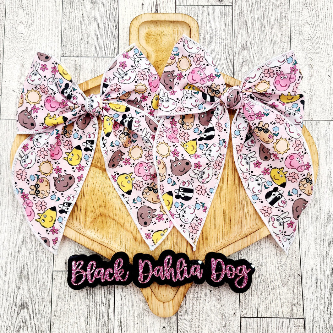 Peppa Pig Fabric Bows