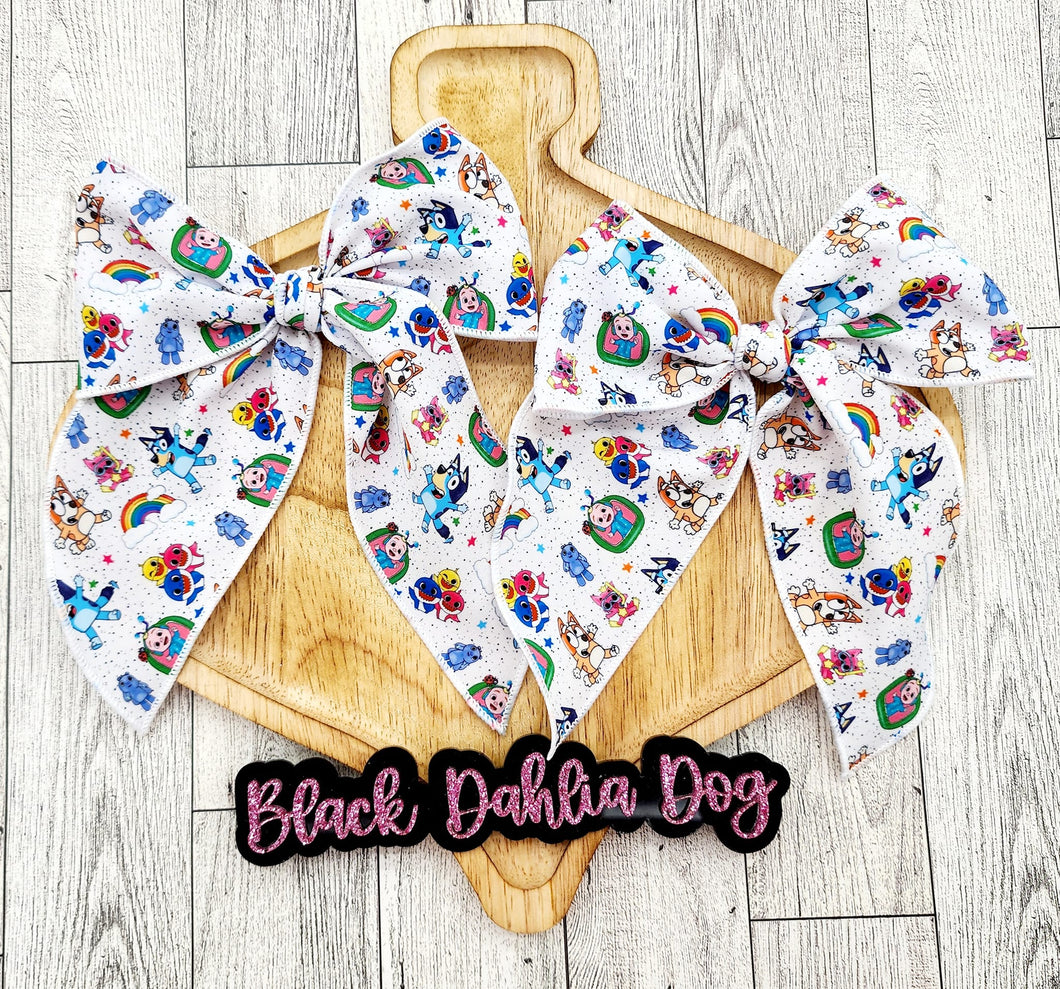 Favorite Characters Fabric Bows