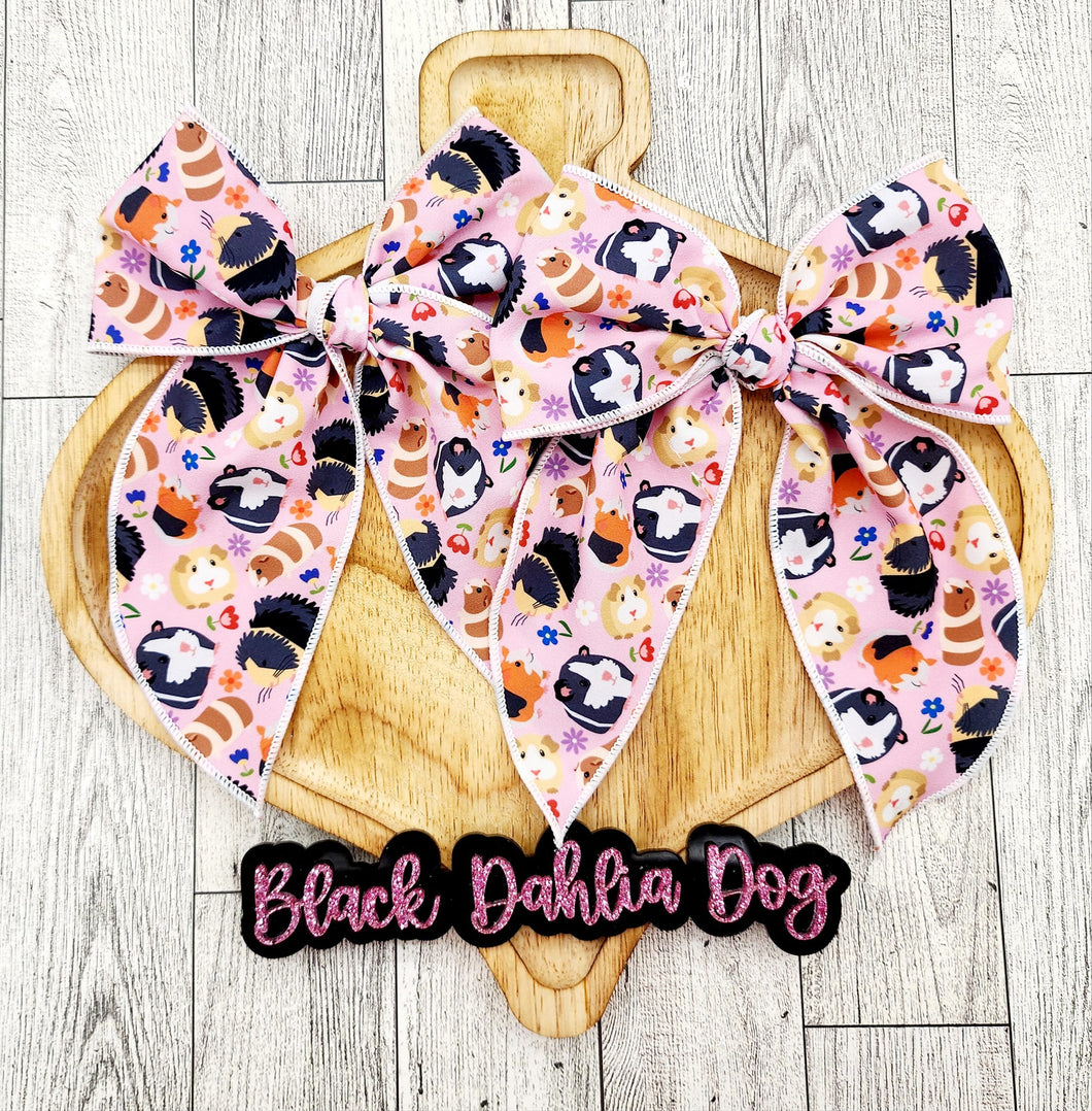 Guinea Pigs Fabric Bows