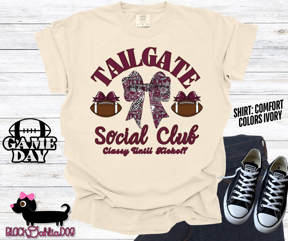 Aggies Tailgate Social Club Comfort Colors Adult Shirt