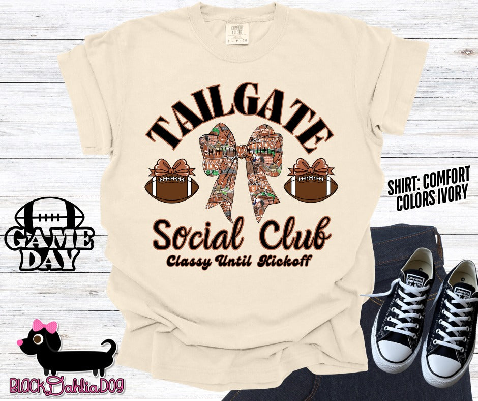 Longhorns Tailgate Social Club Comfort Colors Adult Shirt