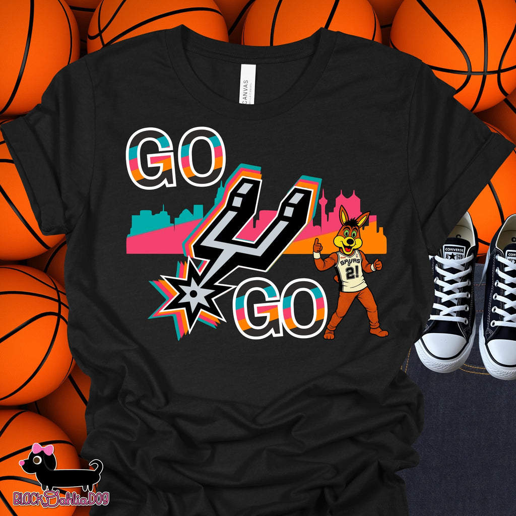 San Antonio Go Spurs Go Bella Canvas T-Shirt