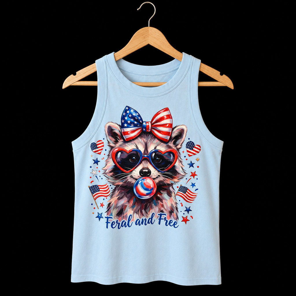 Feral and Free Free Americana Assembly Cut Away Tank