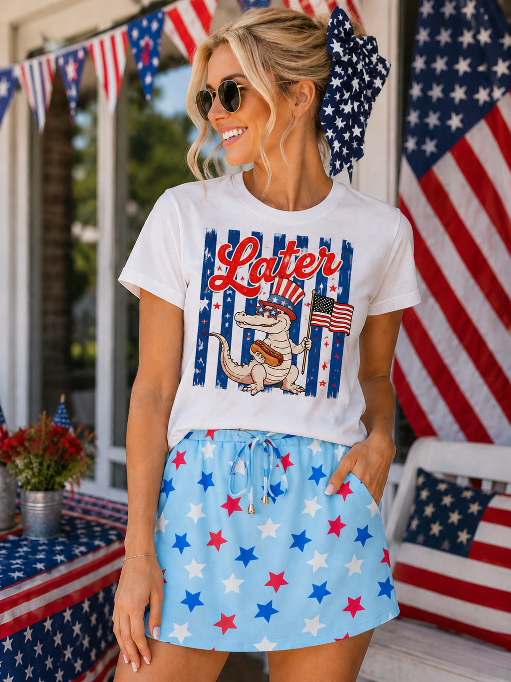 All Star American Hair Bow