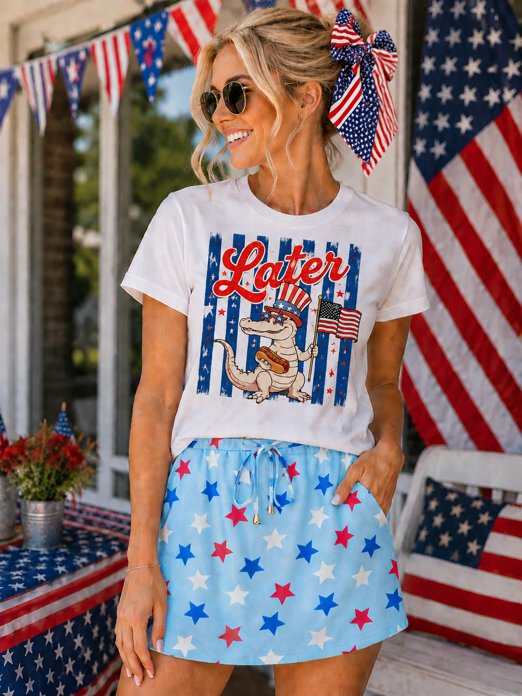 All Star American Hair Bow