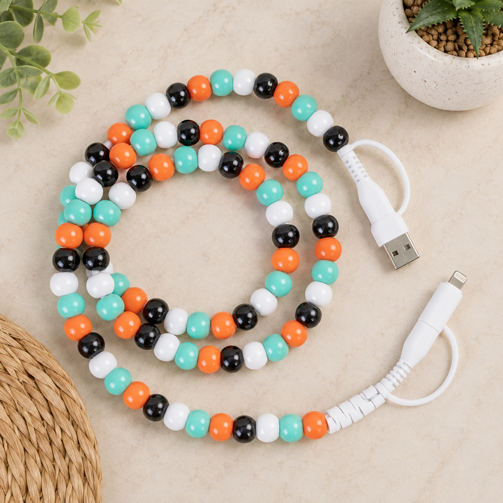 4-in-1 Beaded Charging Cable - Santa Fe