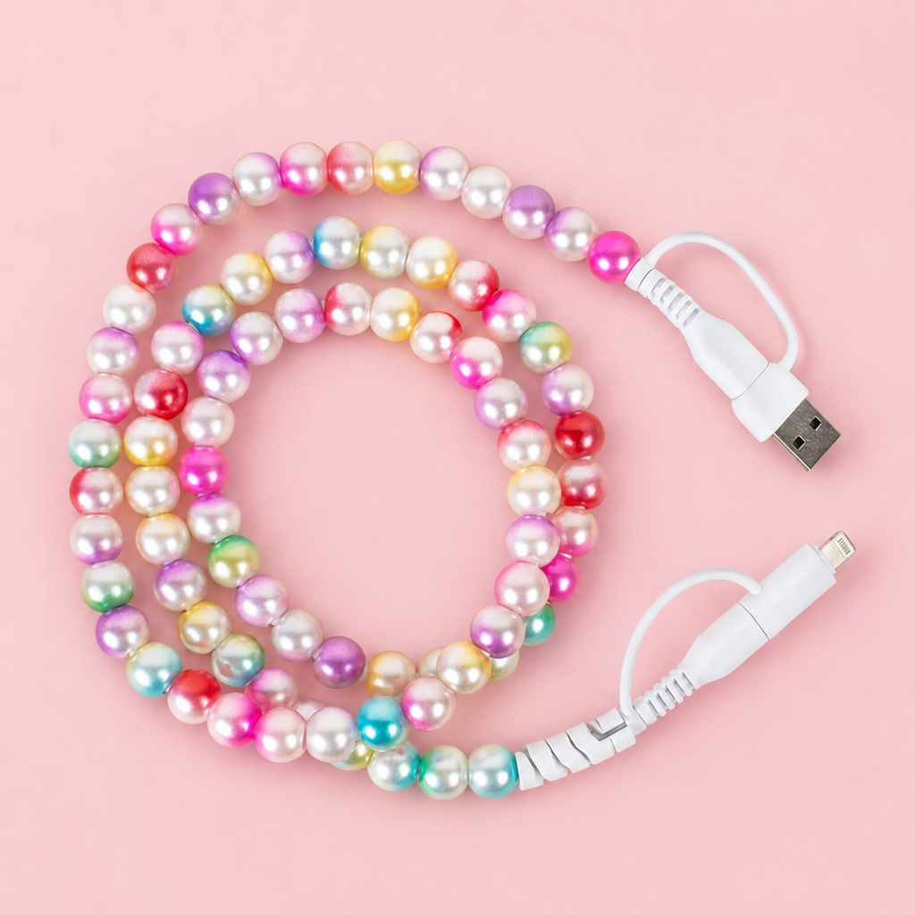 4-in-1 Beaded Charging Cable - Candy Land