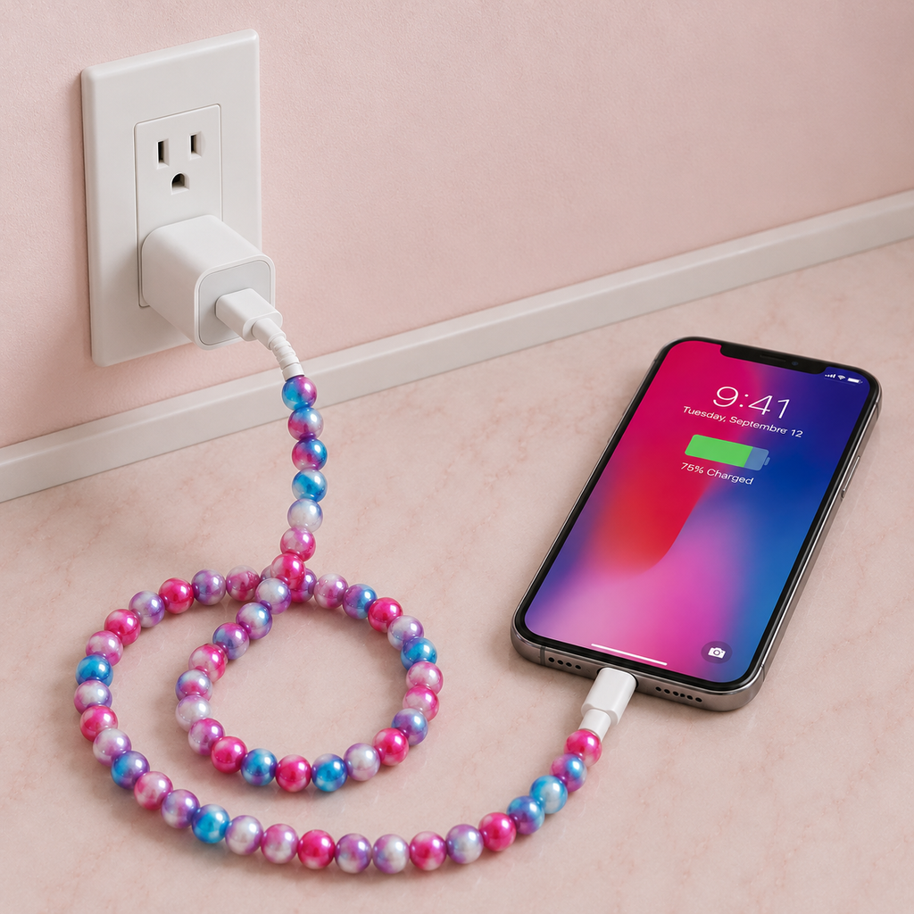 4-in-1 Beaded Charging Cable - Hawaiian Punch