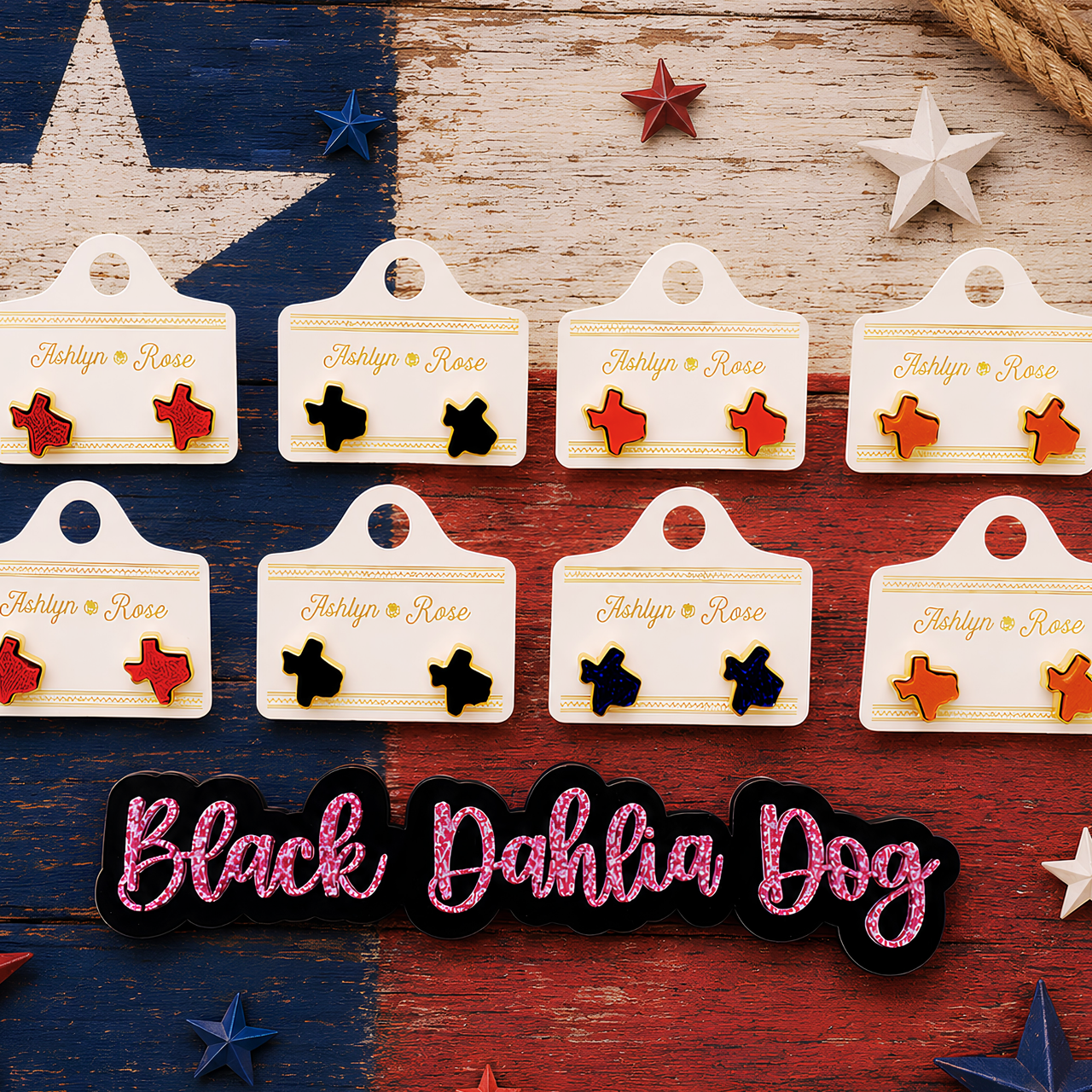 State of Druzy Texas Stud Earrings