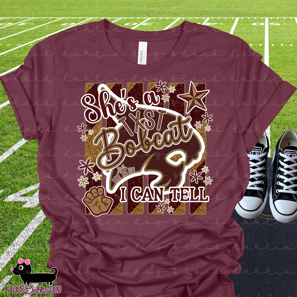 She's a Bobcat I Can Tell Bella Canvas T-Shirt