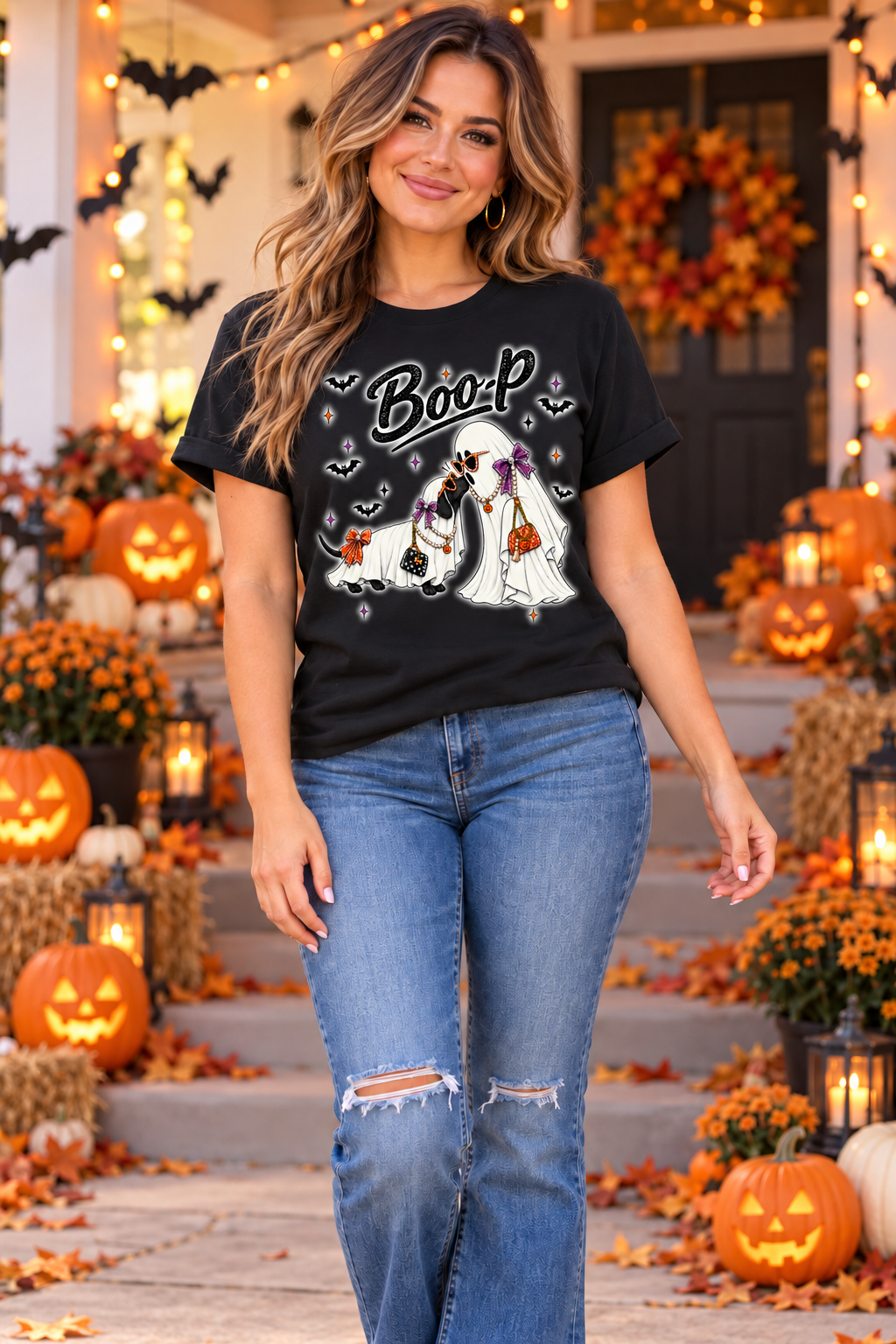 Boo-p Bella Canvas T-Shirt with Bling Accents