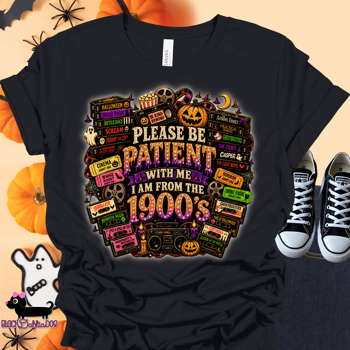 Please Be Patient with Me I am from the 1900's Bella Canvas T-Shirt with Bling Accents