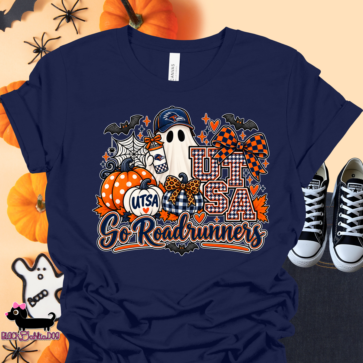 Ghost Roadrunners Canvas T-Shirt with Bling Accents