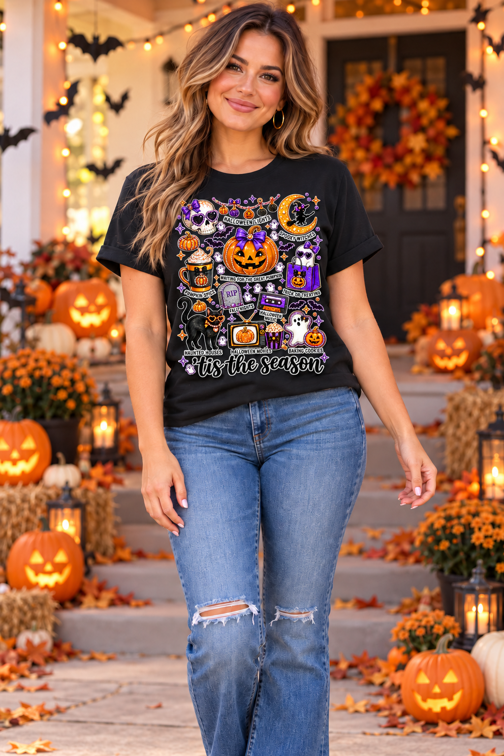 Tis the Season Bella Canvas T-Shirt with Bling Accents