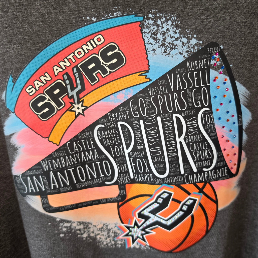 Women's Cheer for the Spurs Cap Sleeve LAT Shirt