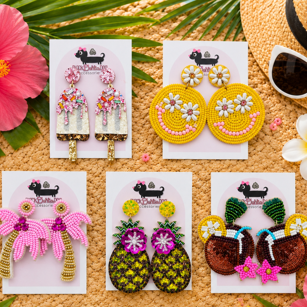 Summer Chic Multi Media Earrings