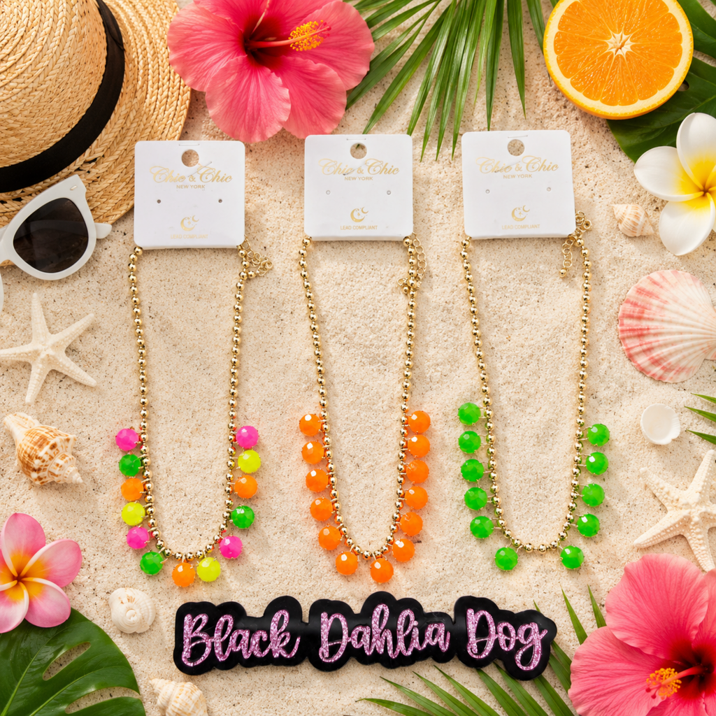 Neon Summer Jeweled Necklaces