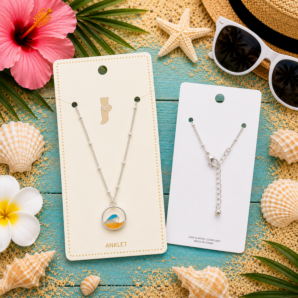 Summer Chic Wave Anklet
