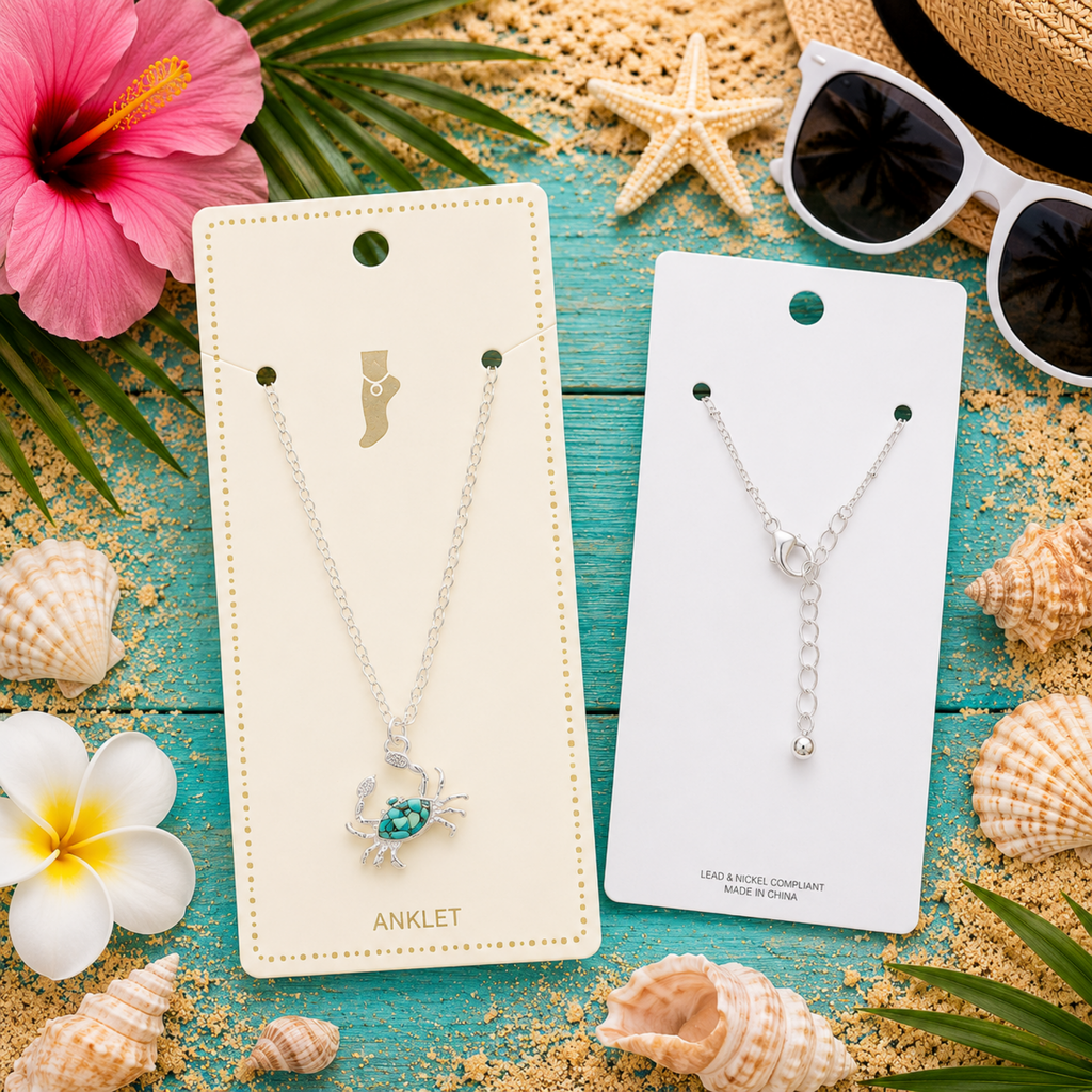 Summer Chic Crab Anklet