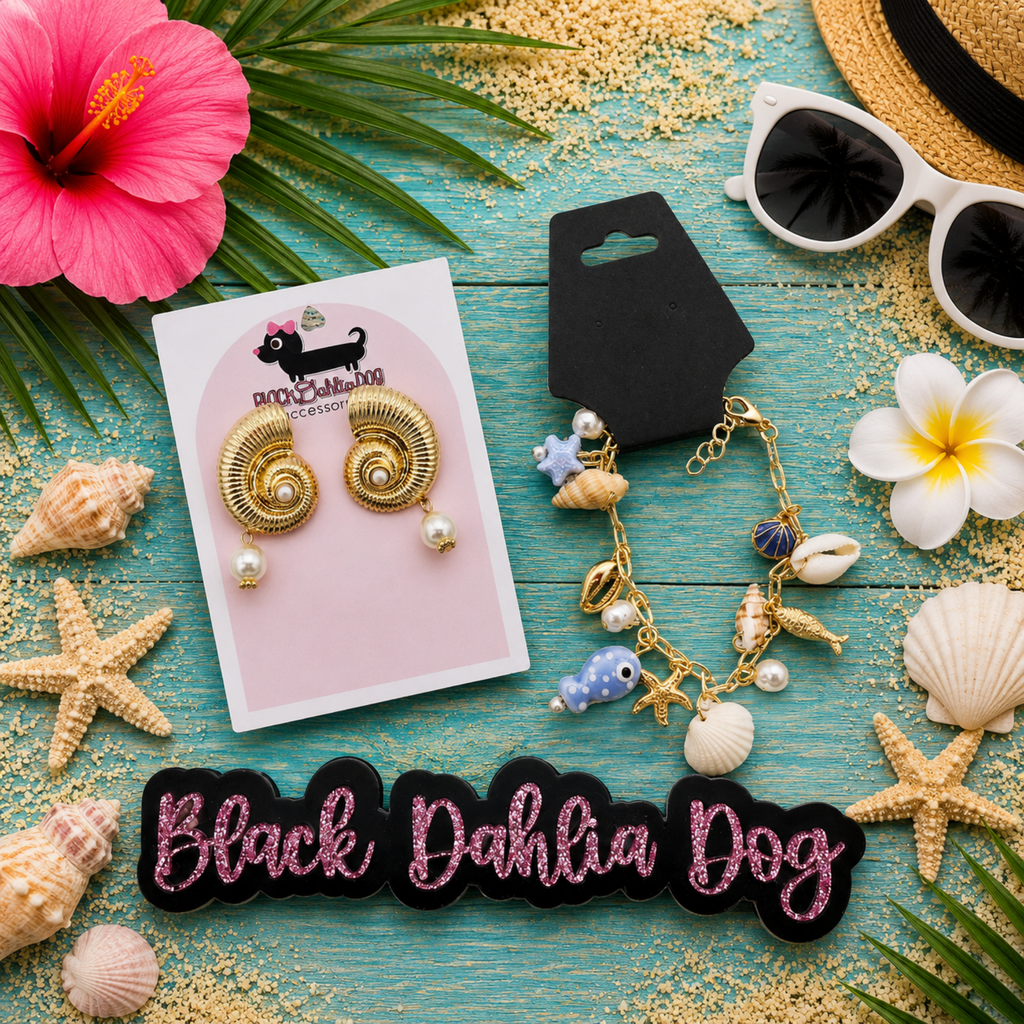 Summer Chic Multi Media Earrings & Bracelet