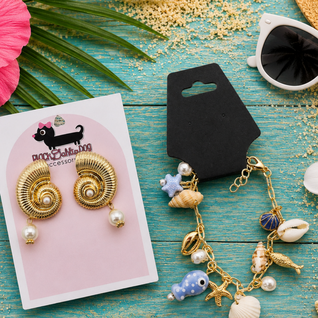 Summer Chic Multi Media Earrings & Bracelet