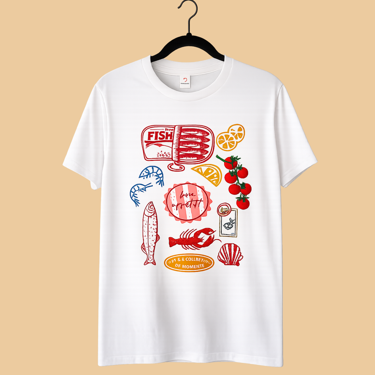 Women's Cotton Short Sleeve Round Neck Amalfi Coast Bling Graphic T-Shirt