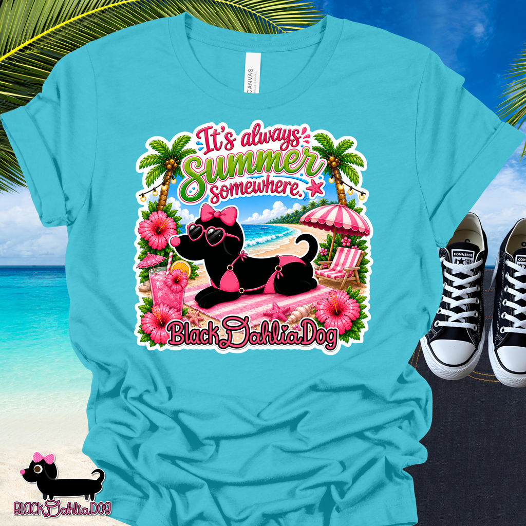 It's Always Summer Somewhere Bella Canvas T-Shirt