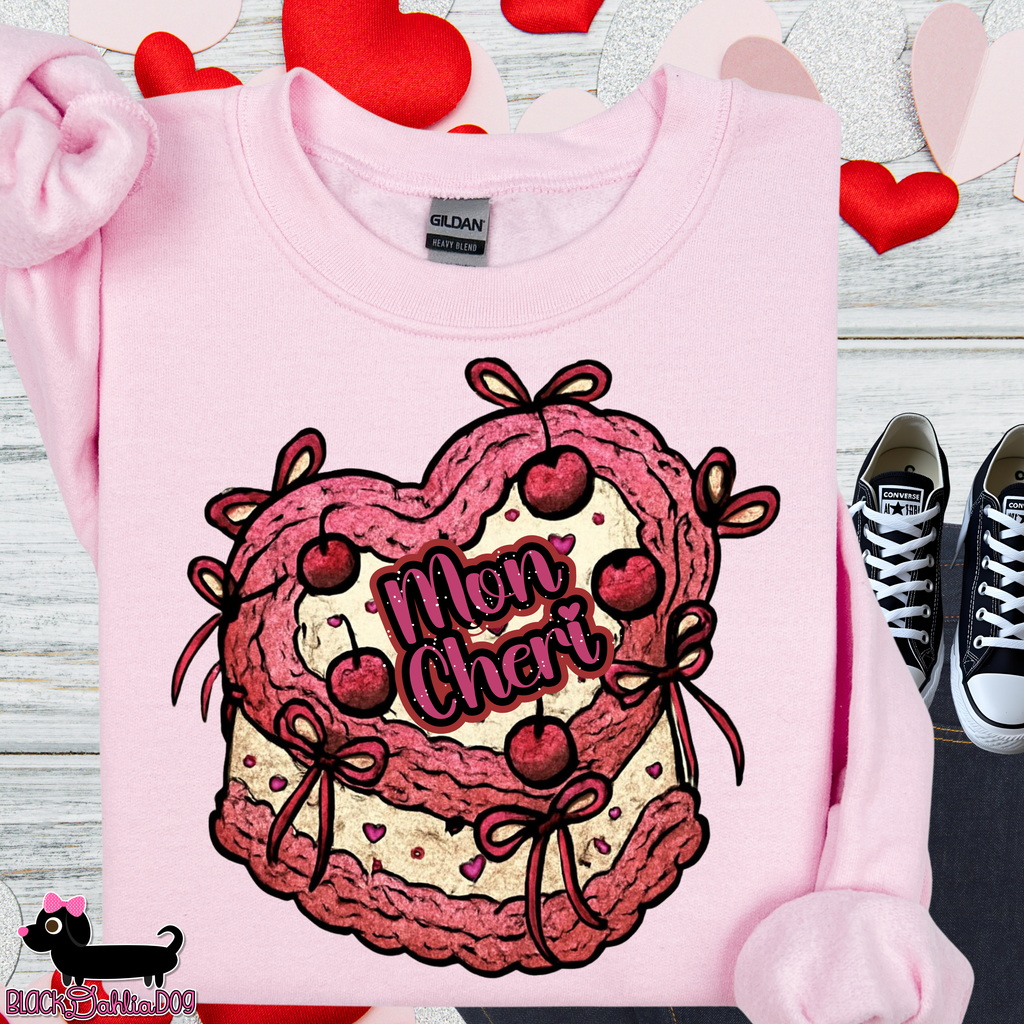 Retro Mon Cheri Valentine's Day Sweatshirt
