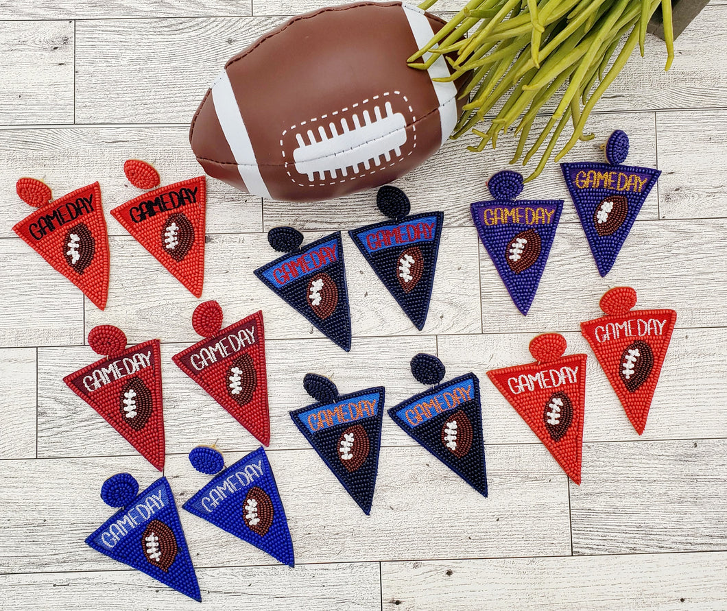Gameday Seed Bead Earrings