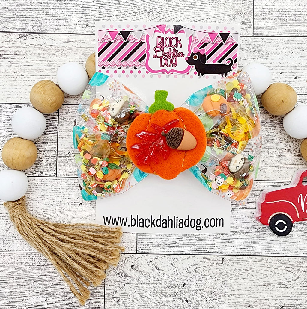 Fall Pumpkin Shaker Bow
