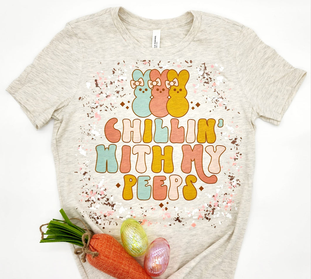 Chillin' with My Peeps ADULT UNISEX Bella Canvas Adult Shirt