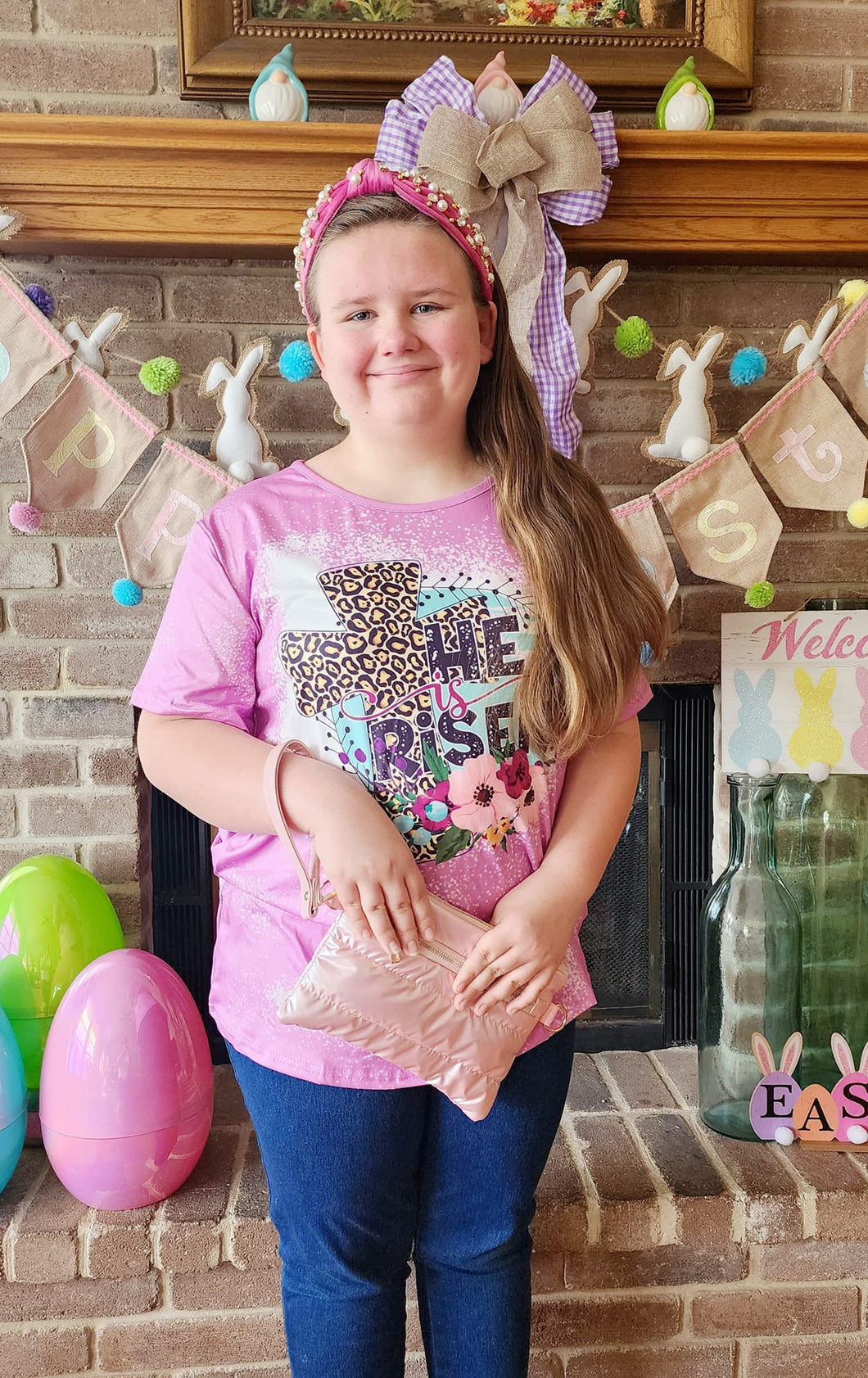 He is Risen Inspired BOUTIQUE STYLE WOMEN'S Short Sleeve Shirt